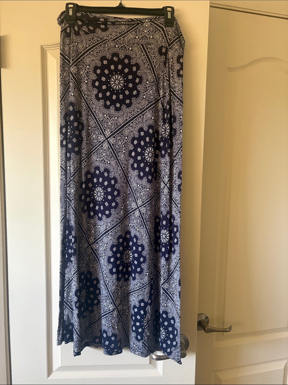 Charlotte Russe Navy and White Maxi Skirt